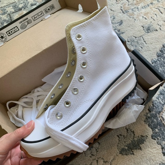 New with box white Converse Run Star Hike Platform Canvas - Picture 3 of 13